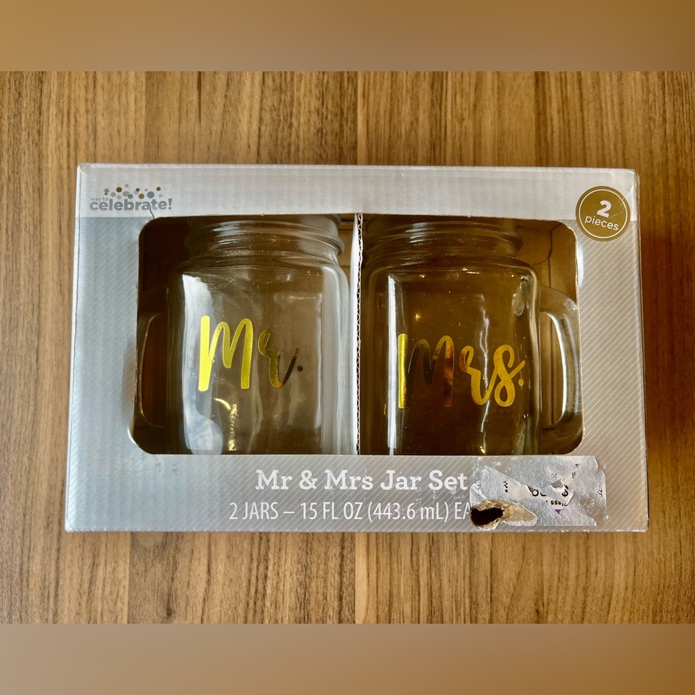 Wedding Jar Set - Mr and Mrs